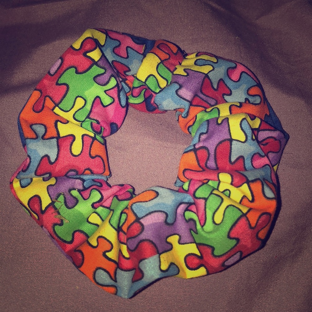 Puzzle Piece Scrunchie